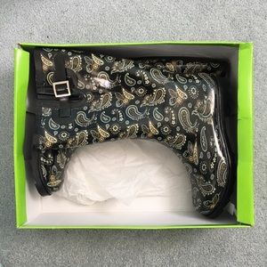 Paisley Rainboots